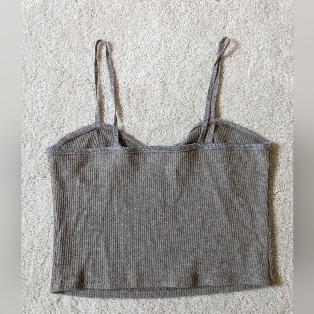 Zara Ribbed Crop Tank Size L - Picture 4 of 4